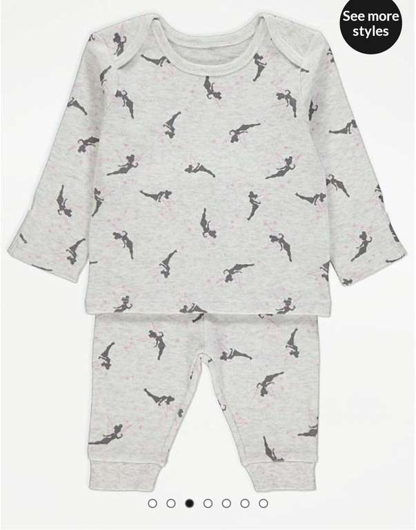 £8 Disney Tinker Bell Character Print Dressing Gown and Pyjamas @ Asda George + Free Click & Collect