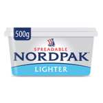 Nordpak Spreadable Slightly Salted 500g/Nordpak Spreadable Lighter 500g £2.19 Each @ Aldi