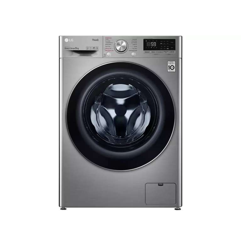 LG 9KG / 1400 Spin Washing Machine [F4V709STSE] With 5 Year Warranty