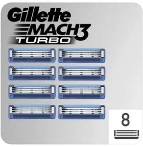 Gillette Mach 3 turbo , 8 blades - £10.50 @ Amazon