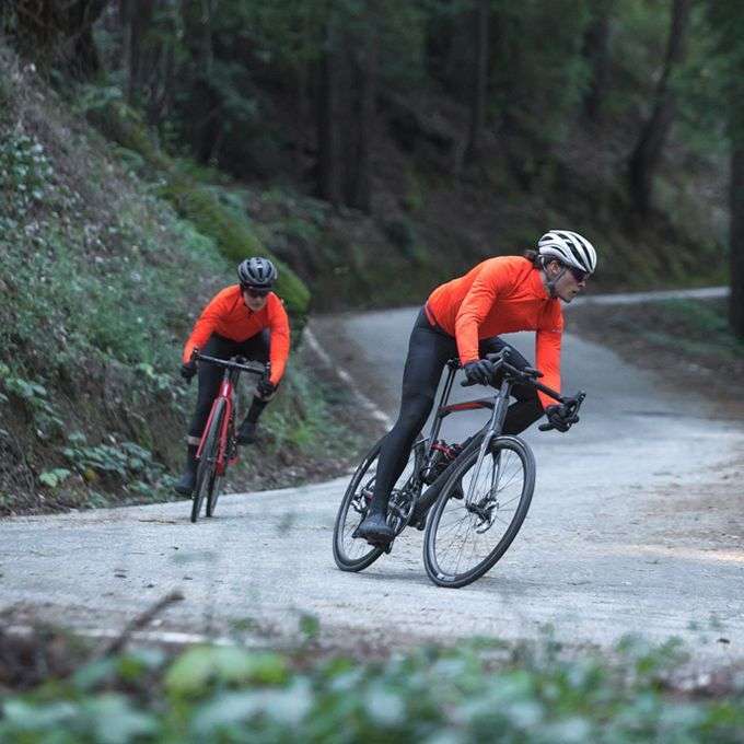 GIRO Chrono Expert Cycling Rain Jacket (Black/Orange)