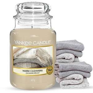 Yankee Candle Scented Candle, Warm Cashmere Large Jar Candle, Burn Time: Up to 150 Hours
