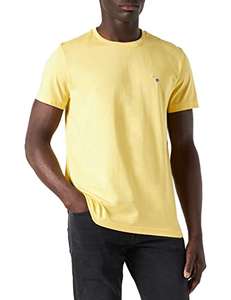 GANT Mens Logo T-Shirt - yellow only £17.50 @ Amazon
