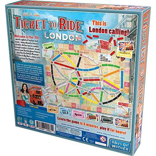 Ticket to Ride London Board Game £13.32 @ Amazon