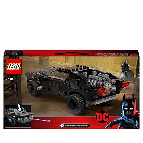 LEGO, 76181 DC Batman Batmobile, The Penguin Fighter, Batman Toy Car to Build, Set with 2 Mini Figures and Accessories, Original Gifts