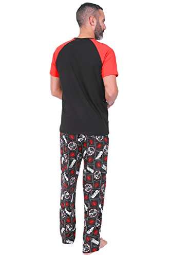 Marvel Mens Spiderman Long Pyjama Set Black Red, prices from £7.99 (XXL) - Sold by thepyjamafactory / Fulfilled by Amazon