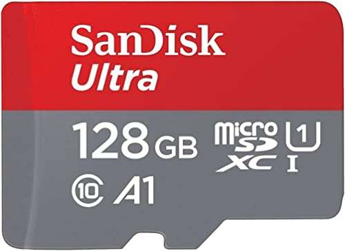 SanDisk Ultra 128GB microSDXC UHS-I Card for Chromebook with SD Adapter and up to 140MB/s transfer speed