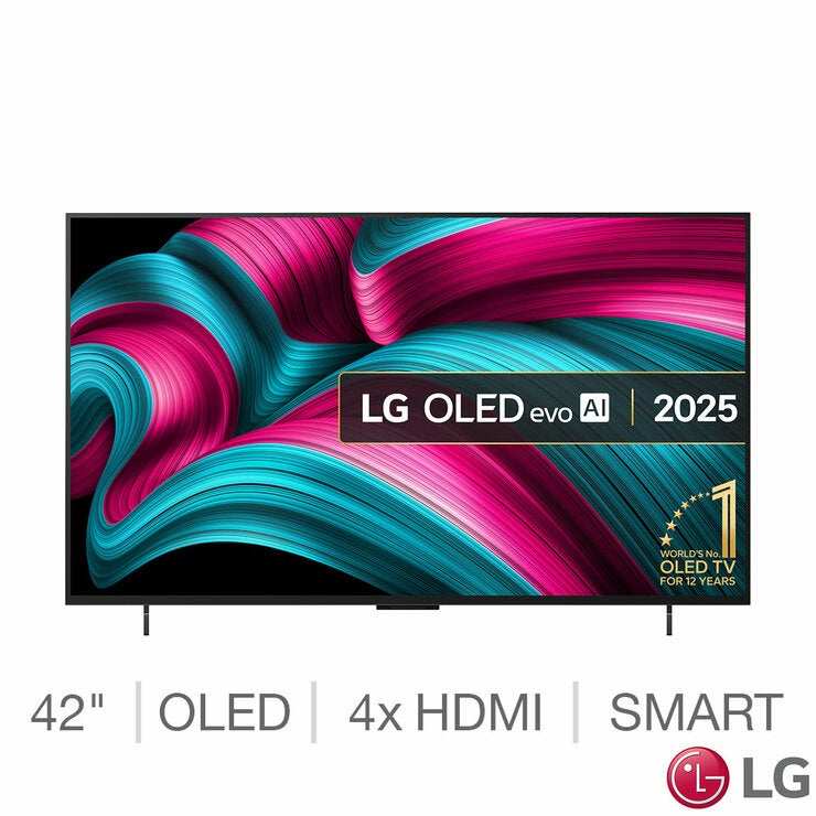 LG OLED42C55LA 42 Inch OLED 4K Ultra HD Smart TV - discount applied at checkout