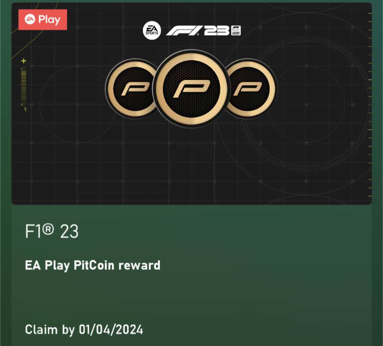 [EA Play/Game Pass Ultimate Perk] 11,000 PitCoins On F1 23 on Xbox Series X|S & Xbox One