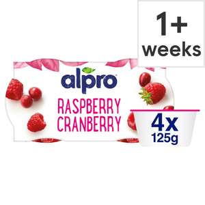 Alpro Raspberry & Cranberry Dessert (4pk) 9p @ Farmfoods Ilford