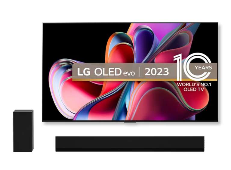 LG G3 OLED 55" TV & Free G1 Soundbar - £1359.99 / LG G3 65” + Free GX Soundbar - £1680 / 77” £3030.98 + 5 Yr Warranty (Student Beans or BLC)
