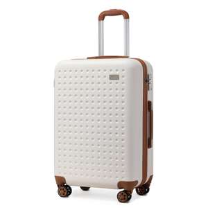 Kono Medium Suitcase 4 Wheels Durable ABS Hard Shell 24" W/Voucher (+ Possible further 20% for eligible accounts) - Sold by LJHome FBA