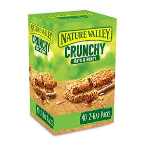 Save £3.04 at checkout - Nature Valley Crunchy Granola Bars Oats 'n' Honey, Pack of 40 Bars + 10% voucher - s/s £6.82