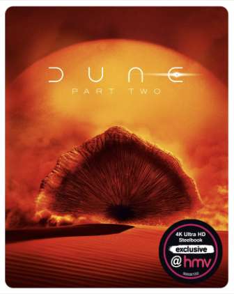 Dune: Part Two (hmv Exclusive) Limited Edition 4K Ultra HD Steelbook (Possibly Discount With Email Signup)