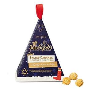 Joe & Seph's Vegan Salted Caramel Popcorn Mini Gift Box Bauble Real Alcohol Vegan Gluten Free