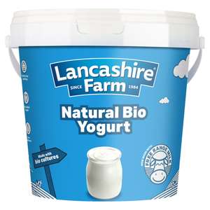 Lancashire Farm Natural Whole Milk Bio Yogurt 1kg - Nectar Price