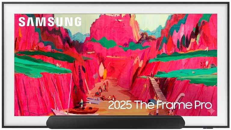 Samsung 65" The Frame Pro LS03WF, NQ4 AI Gen3 Processor, NEO QLED + Free Soundbar / 75 Inch £1,275 + Free Soundbar Via EPP / Student