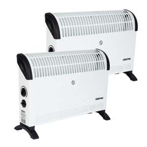 2 X 2kW Convection Heater Electric Convector Radiator 3 Heat Settings - 2 Year Warranty - With Code Stack (Buy 1 For £19.54)