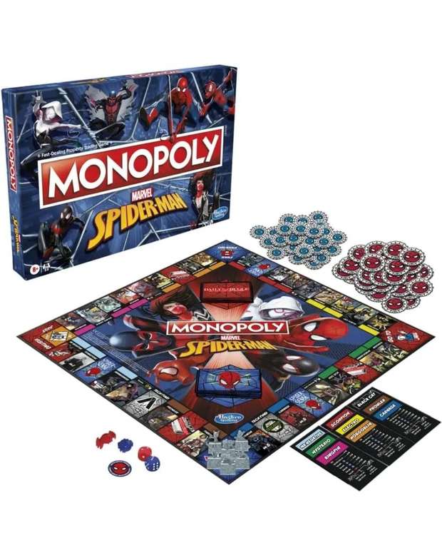 Monopoly: Spiderman Board Game - Play as an Arachnid Hero - Fun Game for Kids Ages 8 - free click and reserve