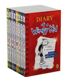 Diary of a Wimpy Kid: 8 Book Collection by Jeff Kinney - bundle - free click & collect