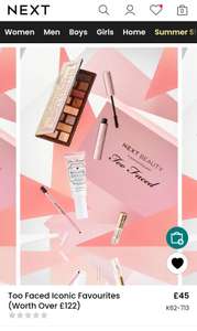 Too Faced Iconic Favourites £45 free click collect @ Next