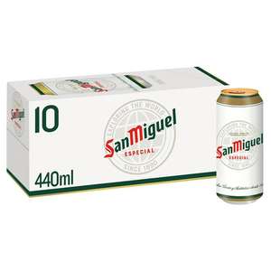 San Miguel Premium Lager Beer (5% ABV) 10x440ml £9 @ Sainsbury's