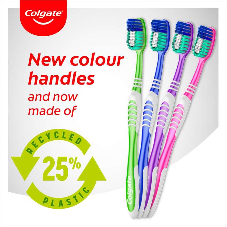 Colgate Extra Clean Medium Toothbrush (Pack of 3) - W/voucher - 68p / 63p S&S