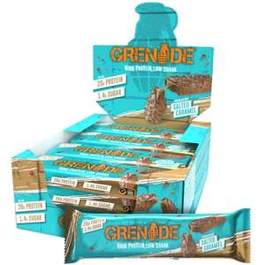 Grenade High Protein Chocolate Chip Salted Caramel, 12 x 60 g - £15.49 S&S