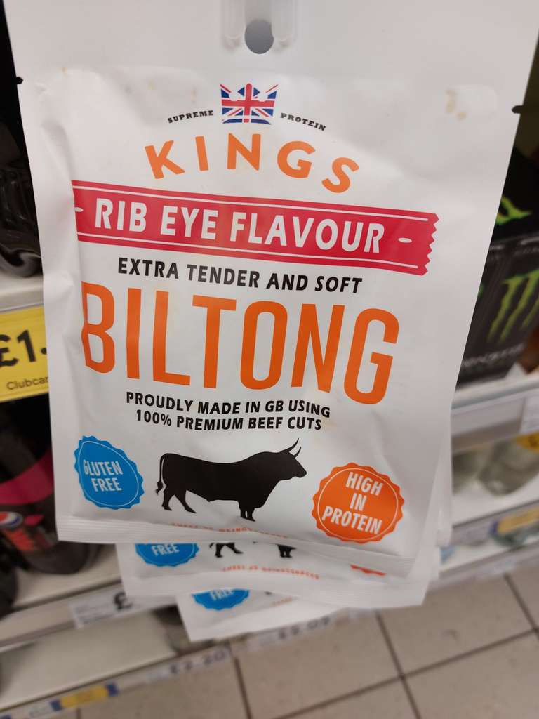 Kings Rib Eye Flavour Tender and Soft Biltong 70p instore @ Tesco Brent Park