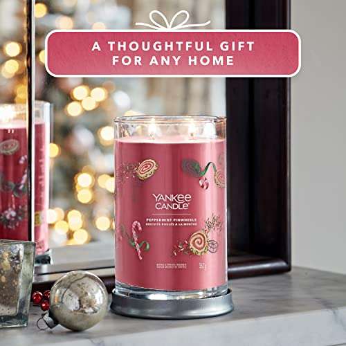 Yankee Candle Signature Scented Candle | Peppermint Pinwheels Large Tumbler Candle with Double Wicks - £12.94 @ Amazon