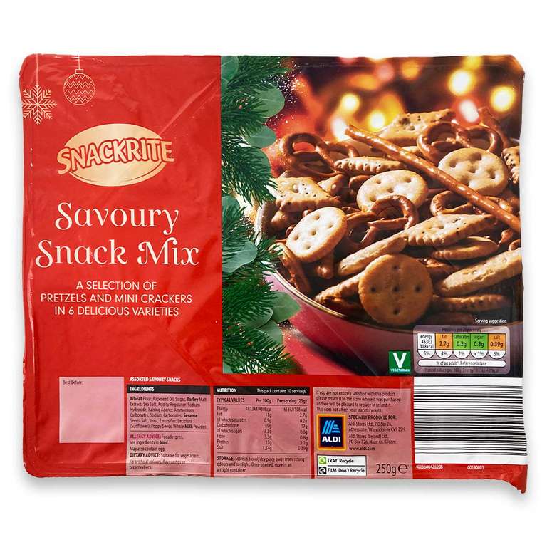 Snackrite Savoury Snack Mix 250g £1.25 @ Aldi