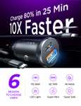 LISEN Car Charger Adapter 54W USB C Car Phone Charger - w/Voucher, Sold By SFYou FBA (Prime Exclusive)