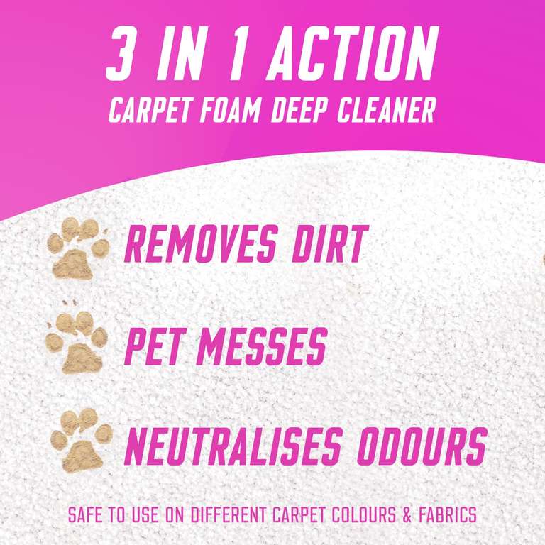 Vanish Carpet Cleaner + Upholstery 600ml (£3.25 W/Voucher 20% + 15% S&S)