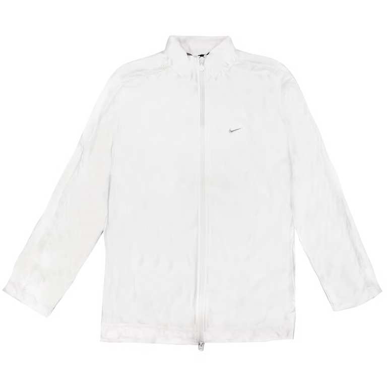 Nike Vintage Nike Mens White Satin Jacket (Sizes M - XL) - w/code