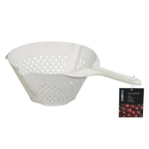 Chef Aid White Plastic Colander with Long Handle - £2.49 @ Amazon