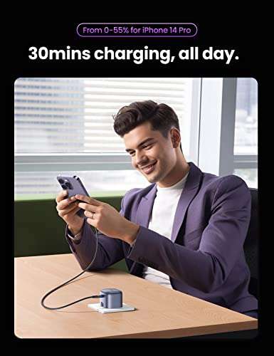 UGREEN 30W USB C Charger, Nexode 30W USB C Plug PD 3.0 Fast Charge Foldable GaN Charger sold by UGREEN GROUP LTD / Amazon