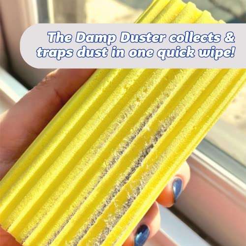 Scrub Daddy Damp Duster, Magical Dust Cleaning Sponge, Dusters