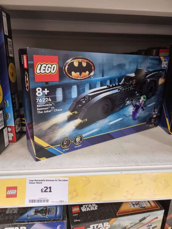 Lego 76224 Batman Batmobile vs Joker Chase instore Stoke-on-Trent
