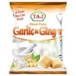 Taj Crushed Frozen Ginger & Garlic/Crushed Garlic/Crushed Ginger 400g / Diced Garlic 200g
