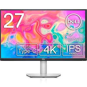 Dell S2722QC USB-C 27 Inch 4K UHD (3840x2160) Monitor, 60Hz, IPS, 4ms, AMD FreeSync, 99% sRGB, HDR, Built-in Speakers