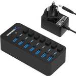 SABRENT 7 Port Powered USB Hub - 3.2x1 36W sold by store4pc