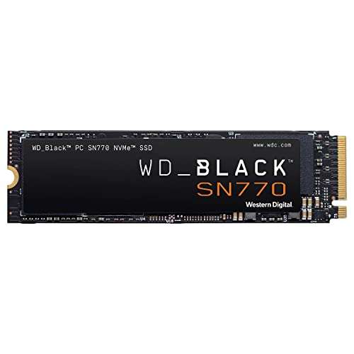 WD_BLACK SN770 500GB M.2 2280 PCIe Gen4 NVMe Gaming SSD up to 5000 MB/s read speed
