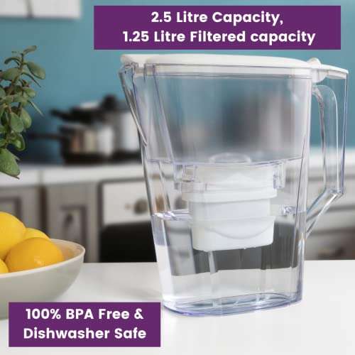 Aqua Optima Liscia Water Filter Jug & 3 x 30 Day Evolve+ Filter, White - £11.99 @ Amazon