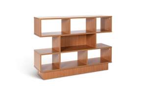 Habitat Cubes Short Wide Bookcase - Oak Effect & also Grey £57 Argos (Free Click & Collect)