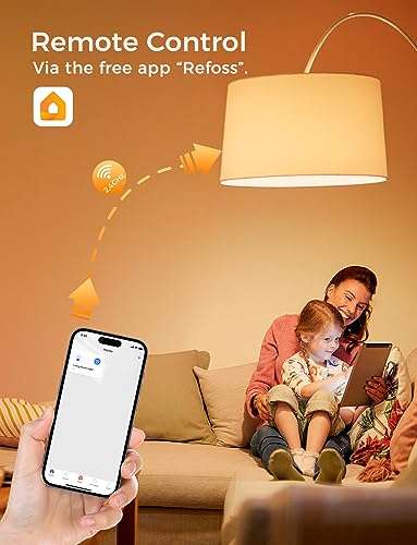 2 pack Refoss Smart Bulb Alexa Light Bulb B22 Works with Apple HomeKit, Alexa, Google Home with voucher