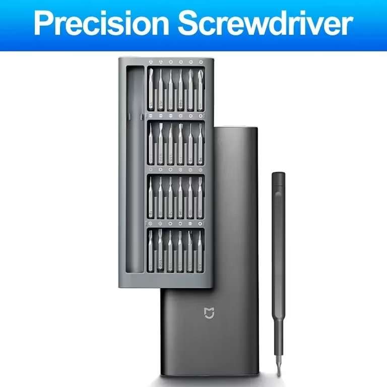 Xiaomi Mijia Precision Screwdriver Set with 24PCS - New Customer (£12.91 for existing) sold by GeForest Store