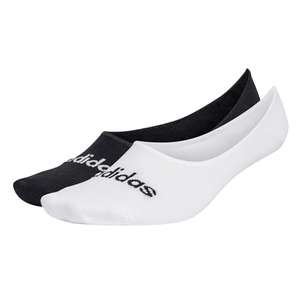 adidas Unisex Thin Linear Ballerina Socks 2 Pairs Socks - Size M