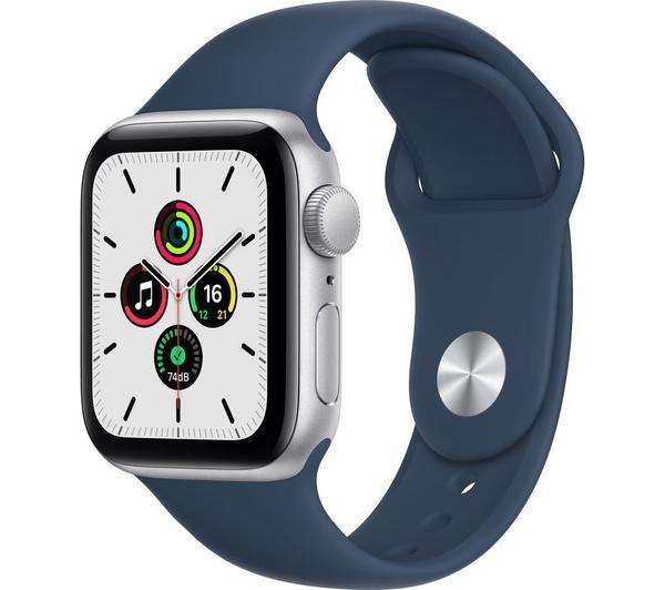 APPLE Watch SE - Silver with Abyss Blue Sports Band, 40 mm Smart Watch - £179 / Black 44mm £199 Delivered @ Currys