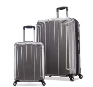Samsonite Endure 2 Piece Hardside Luggage Set in Silver/Black