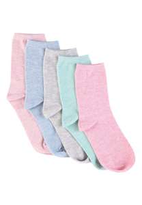 5 pack girls pastel socks £2.80 @ Peacocks free collection
